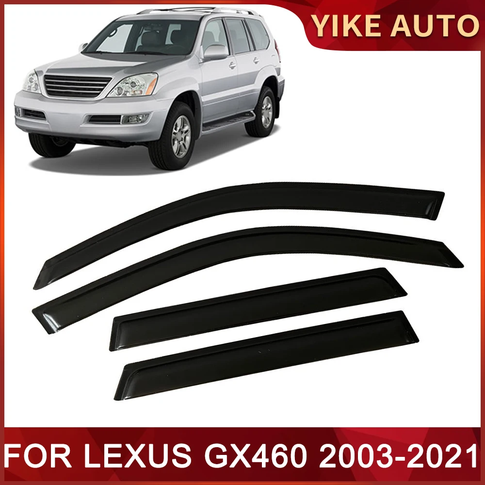 

Оконный козырек для LEXUS GX GX460 GX470 2003-2021, Погодоустойчивый дверной козырек, защита от ветра, солнца, дождя, боковые оконные дефлекторы, автозапчасти