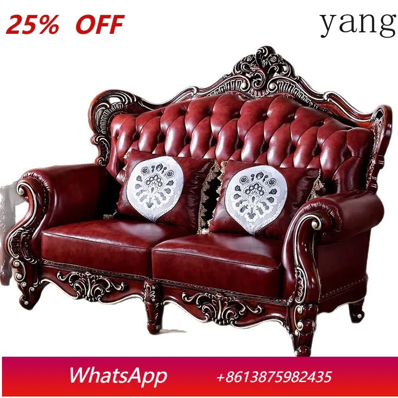 CX Solid Wood Living Room Sofa American Vintage Furniture