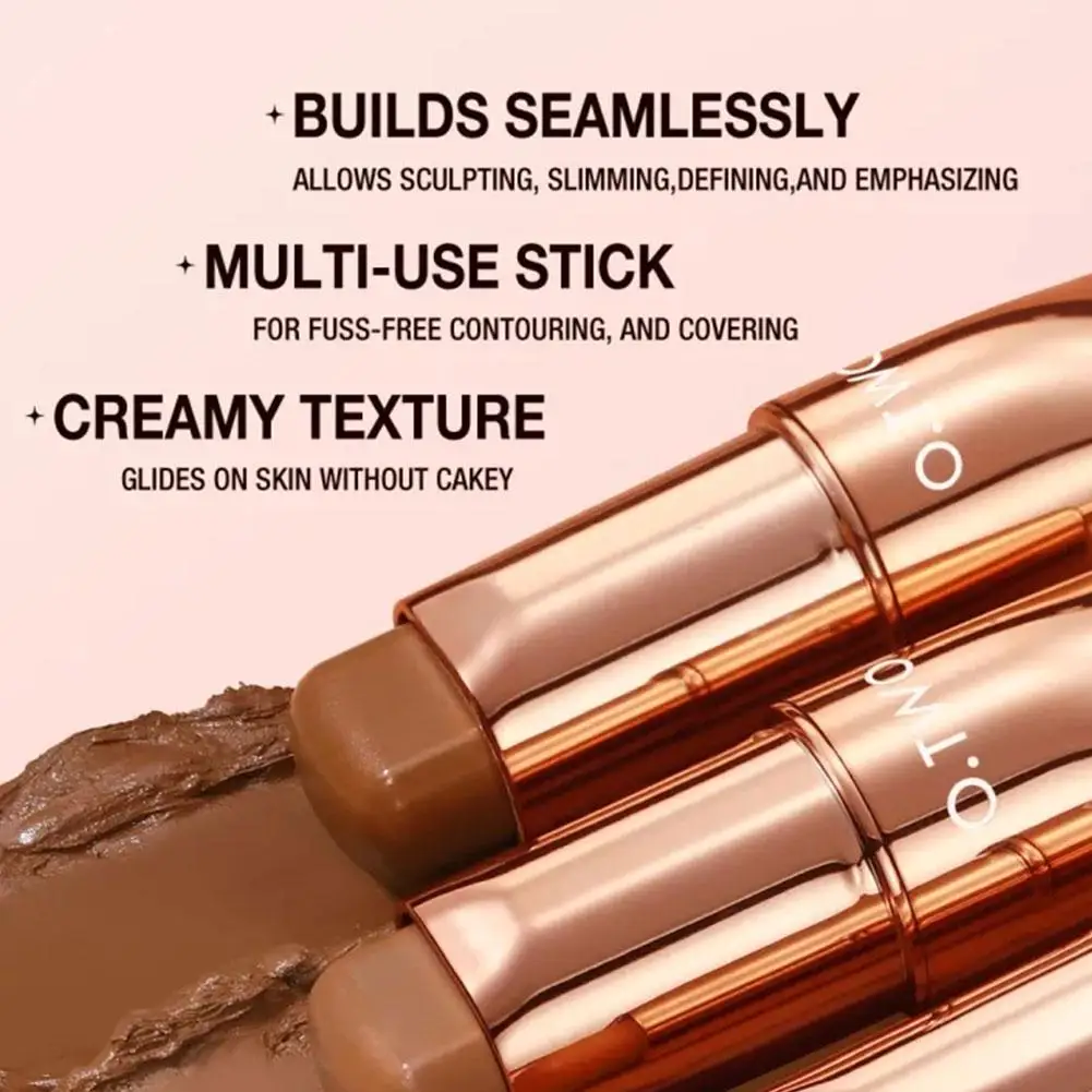 4 Farben Kontur Stick Creme lange tragen leichte Aufhellung Stift Konturierung Concealer Sculpt Gesicht Stick Bronzer Make-up einfach t v0l7