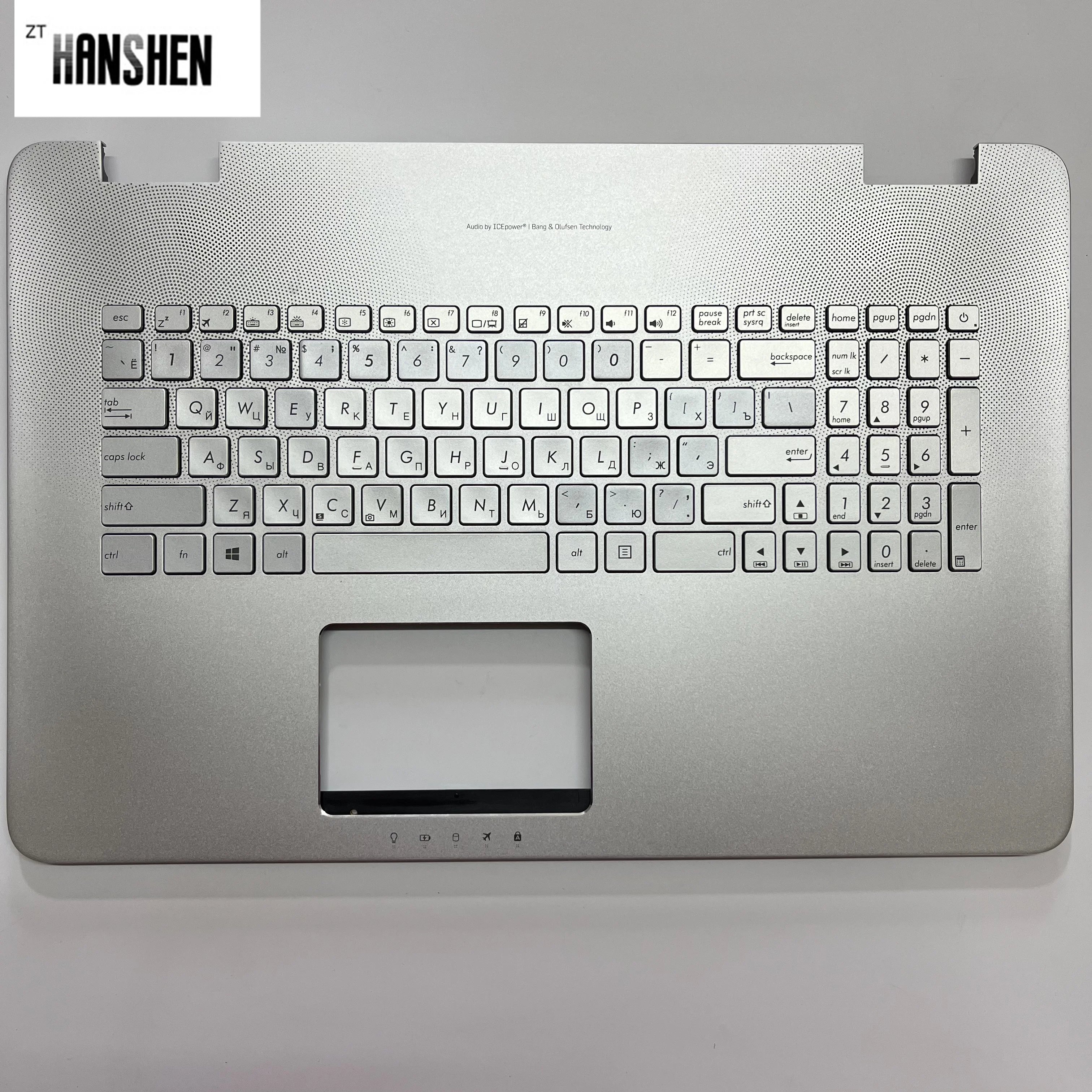 

HANSHEN RU US UI TR Standard Laptop Keyboard for ASUS N751 N751J G771 G771JW GL771JM GL771JW GL771 Backlight with Cover C