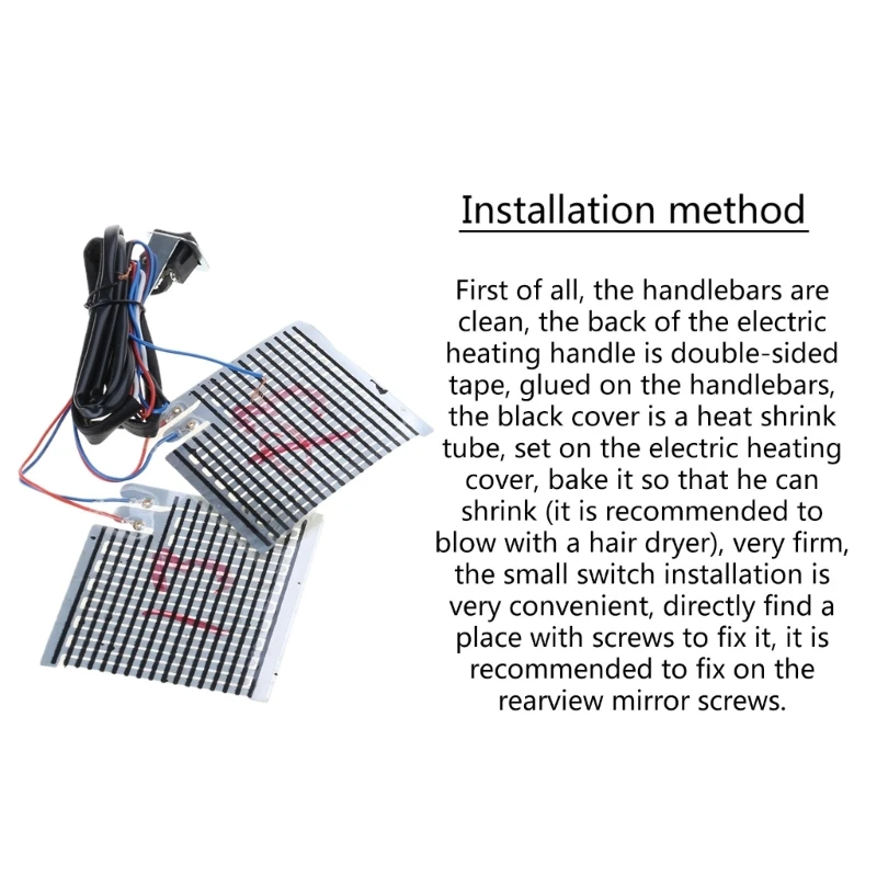 Universal USB Electric Heated Handlebar Wraps Covers Grips with Temperature Control for Motorcycle E Bikes Mountain DropShipping