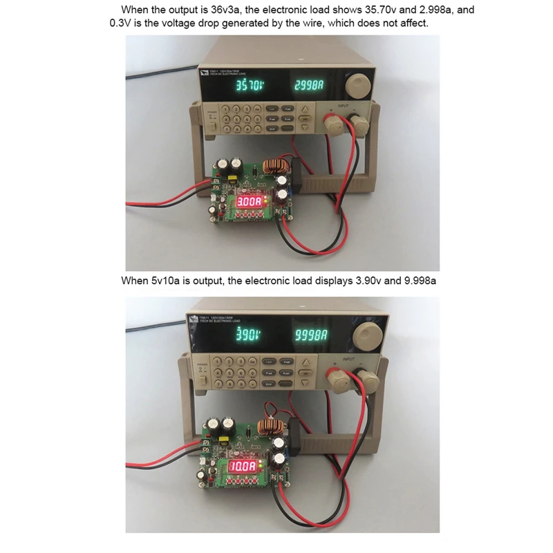 Módulo convertidor reductor de refuerzo de CC-CC DKP6012 de 60V, Control Digital de 12A, pantalla de voltaje y corriente, convertidor de 24V