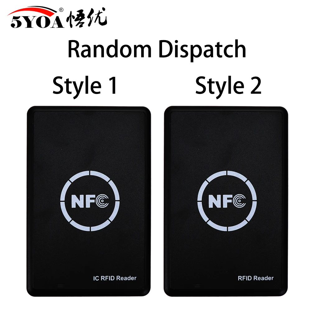 5YOA NFC Smart Card Reader Writer 13.56MHz 125KHz USB Programmer RFID Copier Duplicator Card ID IC Decoder Door Access System