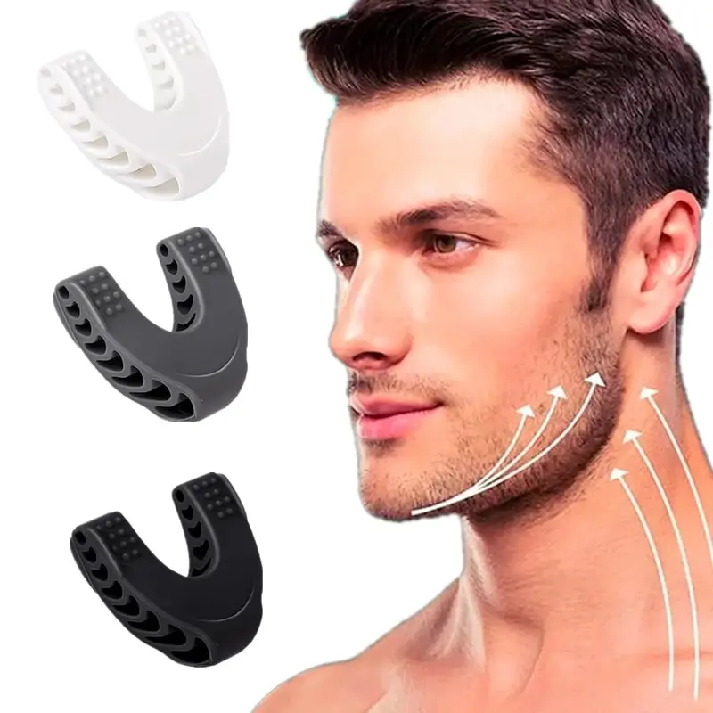 Urządzenie do ćwiczenia szczęki w kształcie litery U Nowy sprzęt do ćwiczeń twarzy Pop N Go Mouth Jawline Face Fitness Muscle Chew Ball Bite Breaker