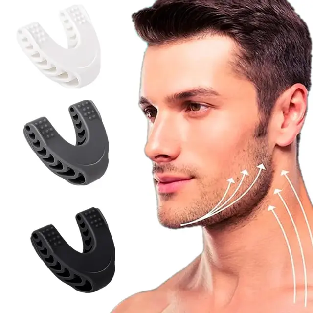 Urządzenie do ćwiczenia szczęki w kształcie litery U Nowy sprzęt do ćwiczeń twarzy Pop N Go Mouth Jawline Face Fitness Muscle Chew Ball Bite Breaker