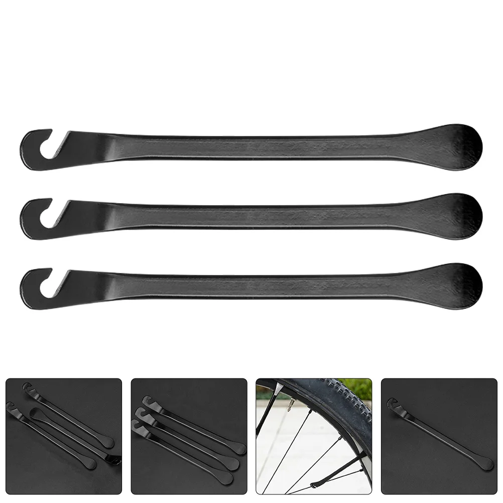 

3 Pcs Tire Levers for Mountain Bike Repair Tools Black Pry Lever Patching Compatible Dismantling Maintenance Tool Road