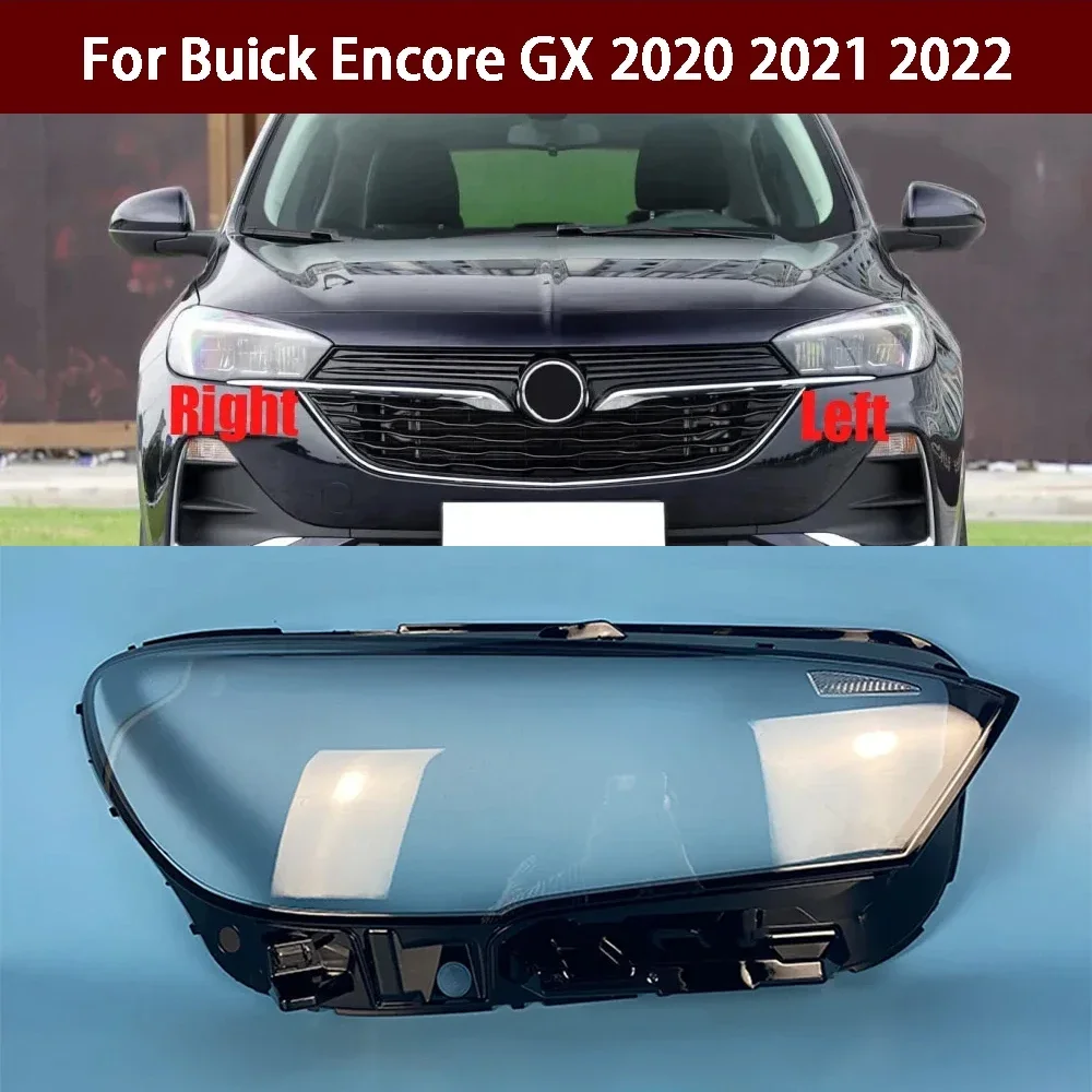 For Buick Encore GX 2020 2021 2022 Headlight Cover Transparent Mask Headlamp Lamp Shell Replace Original Lampshade Plexiglass