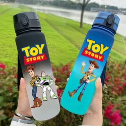 Toy Story 650ml Plastic Anti-drip Water Bottle for Fitness and Sports Drinking Large Capacity Woody for Children Students