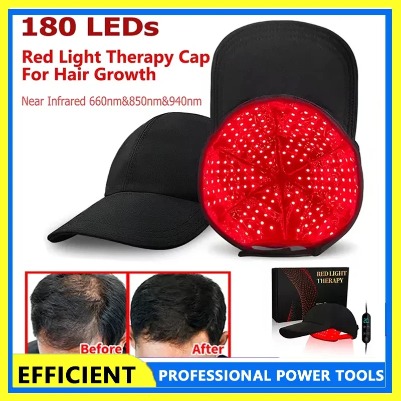 

Устройство для терапии красным светом, шляпа рядом с инфракрасным диапазоном, 180 светодиодов, шапочка для роста волос, лечение кожи головы, шлем, релаксация, облегчение выпадения головы, предотвращение