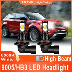 1Pair LED Headlight High Beam 9005/HB3 Bright White 6000K For Range Rover Evoque 2011 2012 2013 2014 2015 2016 Plug and Play