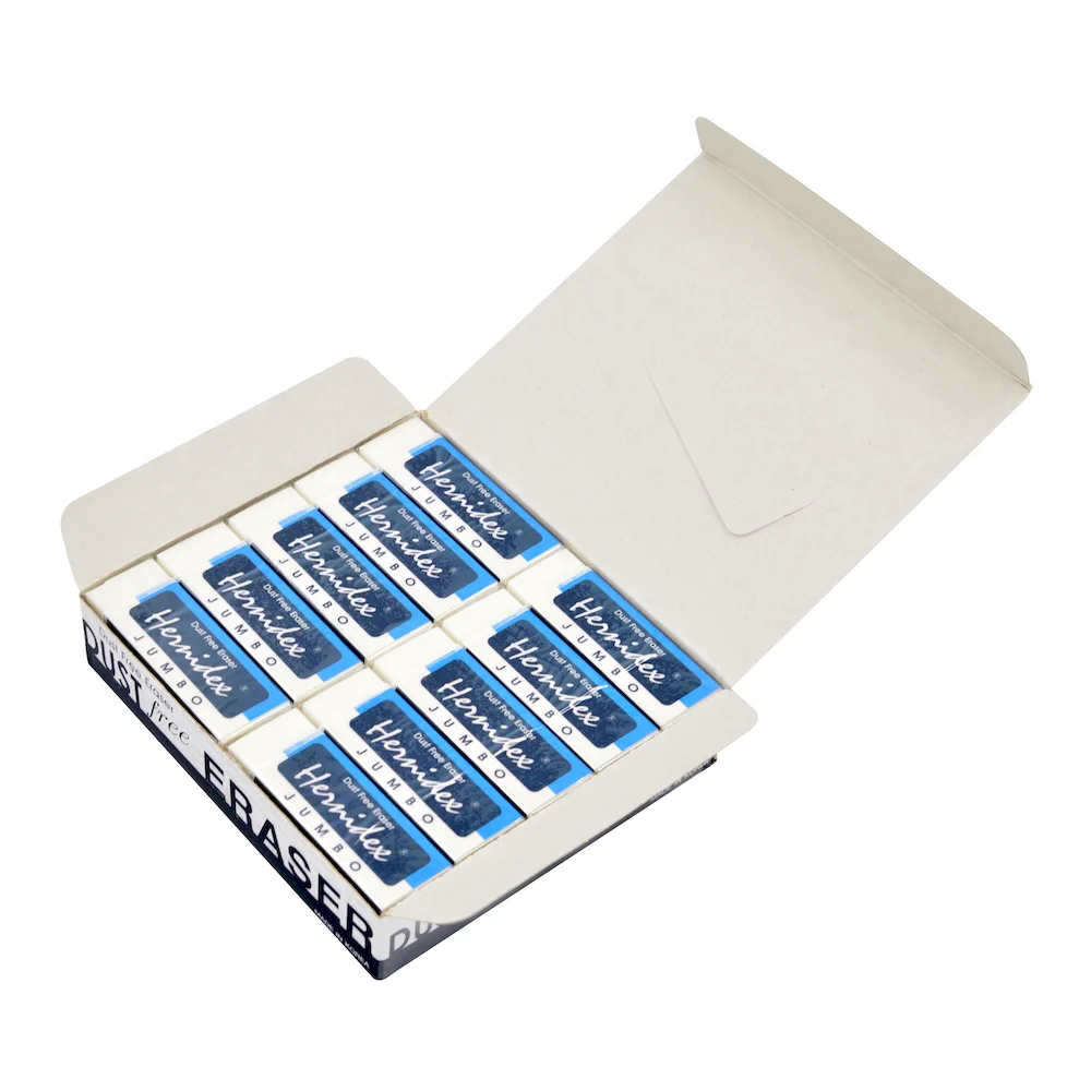 Bulk Pack of 20 Soft Rubber Plastic Erasers for Kids Dust-Free Precision Design Fits Pencil Case No Smudging Tearing