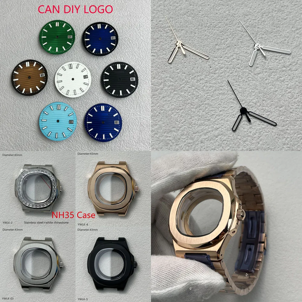 Nautilusian nh35 dial 29.8mm for 43mm NH35 Nautilusian case fit Japan NH35 automatic movement 5711/1R-001 5711/1A-011 watchmods