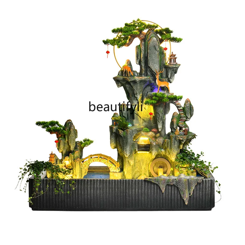 

Large Artificial Mountain and Fountain Fish Tank Decoration Garden Courtyard Decoration Fish Pond Landscape