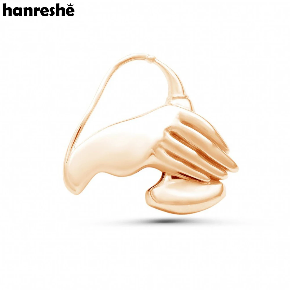 Hanreshe Gold Color Ultrasonic Sensor Medical Brooch Pins Obstetrics Gynecology Lapel Badge Jewelry Gift for Doctor Nurse Mom