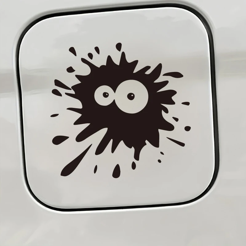 Cute Splatter Monster Car Sticker – Adorable Design With Big Eyes, Perfect For Decorating Car Windows And Bodies. Add A Playful