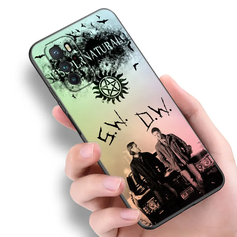 Supernatural SPN Dean Sam Black Silicone Phone Case For Xiaomi Redmi Note 10 11 11S 12 13 Pro 4G Plus 11T 5G 10S 12S