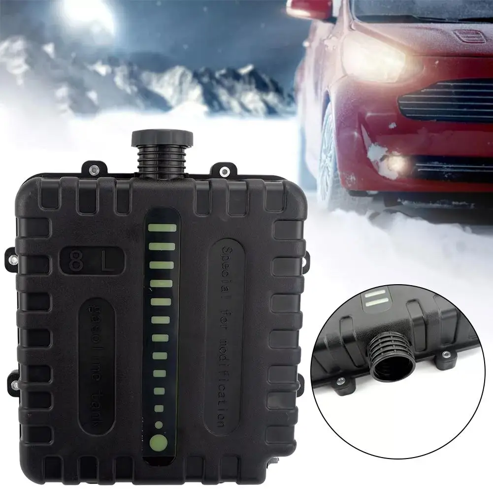 8l Air Heater Fuel Oi Gasoline Storage With Cap For Car Truck Forcaravan Strong Hard Plastic Black M0y9