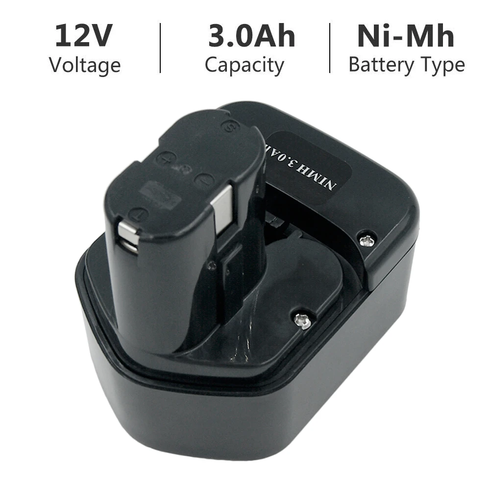 3000mAh Ni-MH Battery FOR HITACHI 12V EB1230R EB1230X EB1212S EB1214S EB1220BL EB1233X WR12DMR DS12DVF3 Tools Battery