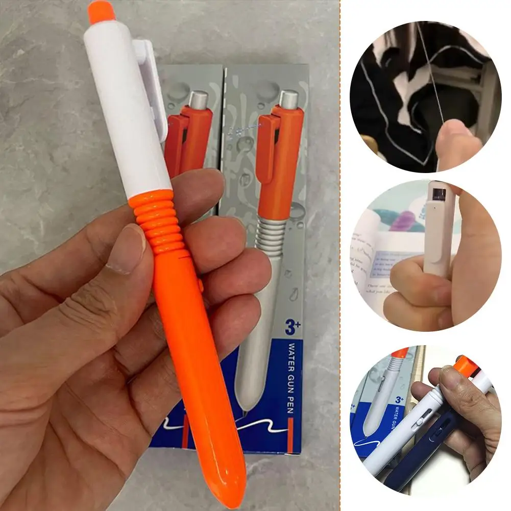 Fun Pen Water Gun Gadget New Fancy Toy Pen Back-to-school Decompression Interactive Prank Kids Toys Stress Release Toys