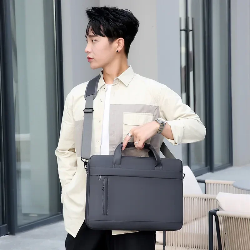 Men Briefcase Bag High Quality Business Famous Brand PU Leather Shoulder Messenger Bags Office Handbags 14 inch Laptop bag bolso