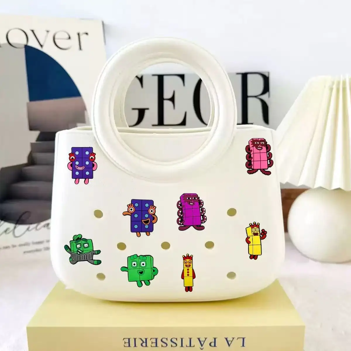 10-100pcs Cute Colorful Numbers Shoe Charms For Sandals,Shoe Decoration Accessories Shoe Pins Great Gift For Men Wom