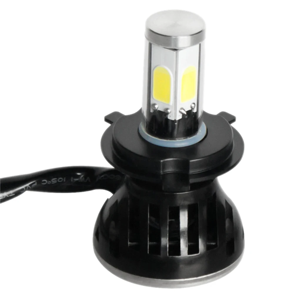 2 шт. светодиодные лампы для фар G5 H4, 80 Вт, 8000 лм, COB, 6000K, 9-36 В, 30000 часов, 360° ° Автомобильная фара с 4-сторонним подключением Plug and Play 2 шт. светодиодные лампы для фар G5 H4, 80 Вт, 8000 лм, COB, 6000K, 9-36 В, 30000 часов, 360° ° Автомобильная фара с 4-сторонним подключением Plug and Play