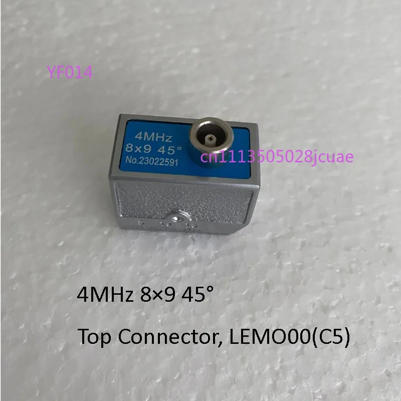 

Top Connector Angle Probe Transducer 4MHz 8x9 45/60/70 Degree NDT Ultrasonic Sensor