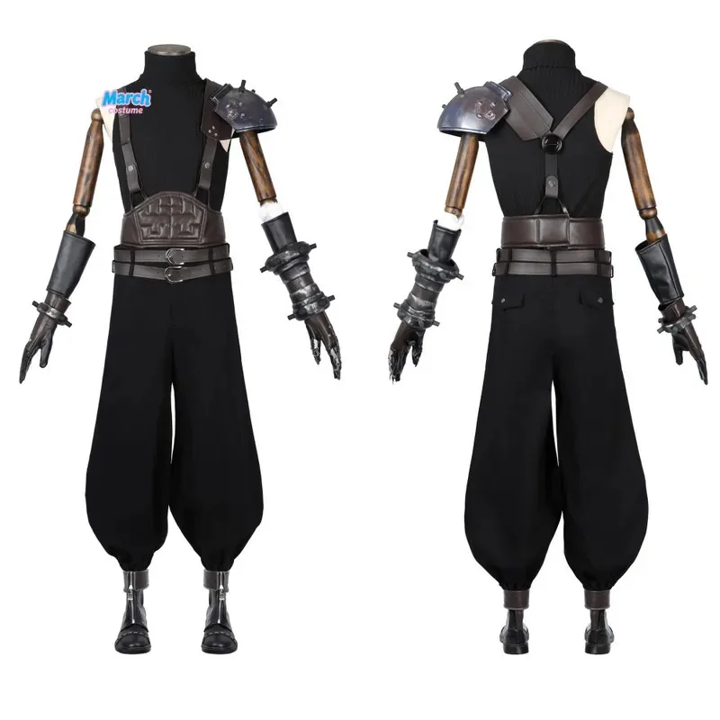 لعبة FF7 كوسبلاي مان فانتسي كلاود زي الزي الملحقات مجموعة كاملة والعناصر الفردية تباع حجم مخصص mj:3