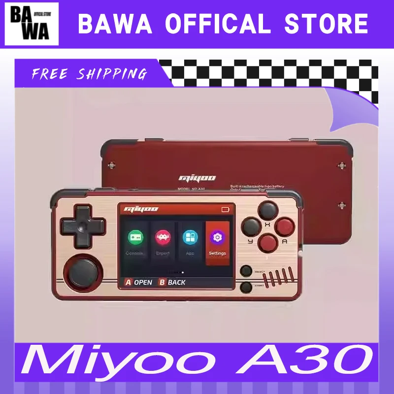 Miyoo A30 Play Station Portable Classic Retro Mini Online Battle Gba Handheld Game Console 4-Core 1.3ghz Customized Gamer Gifts