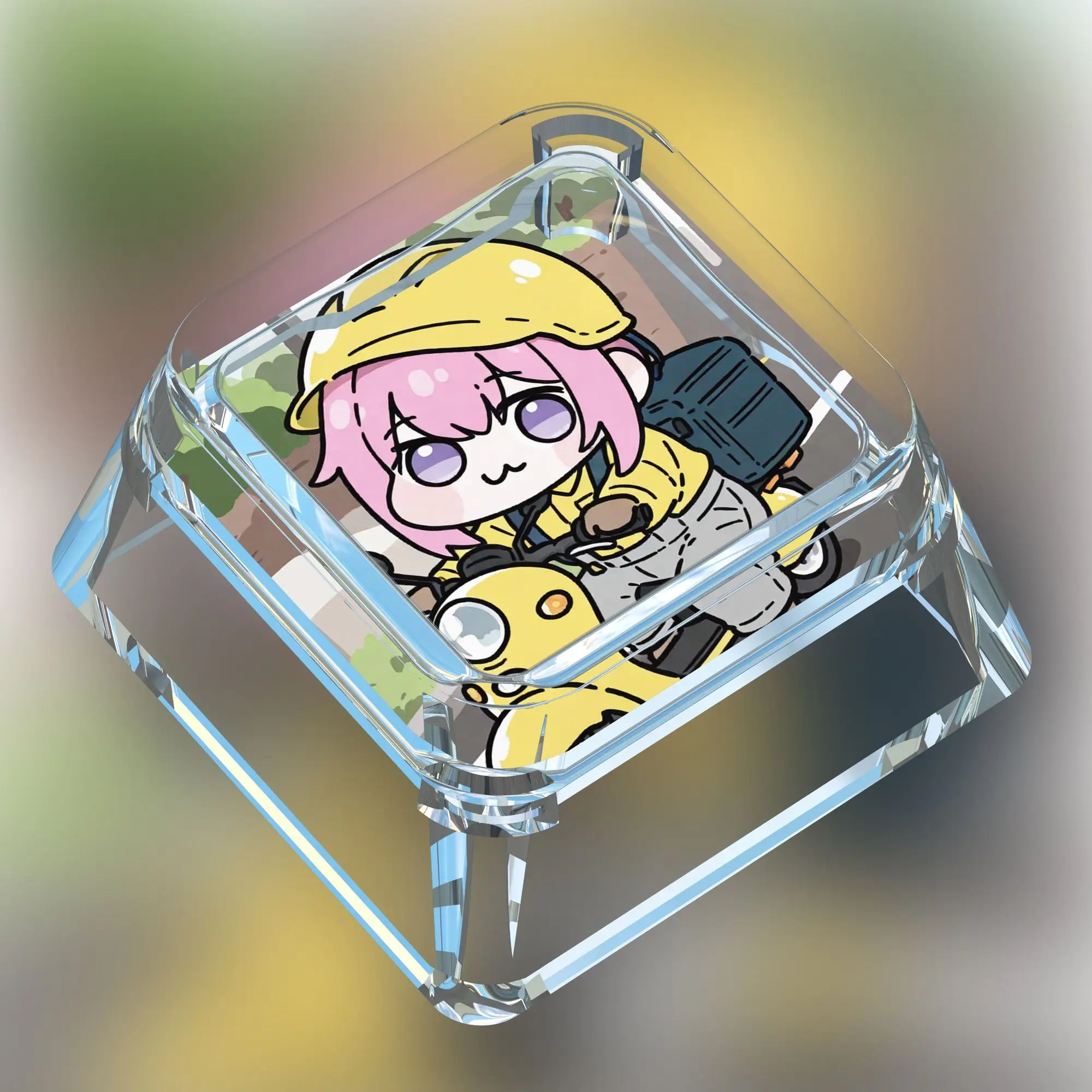 Doro Transparent Keycap Cartoon Cute Creative Nikke Dorothy Artisan Cap Victoria Peripheral Mechanical Keyboard Accessories