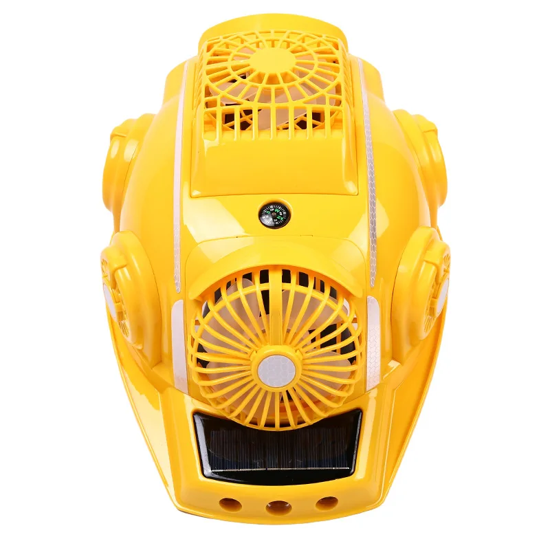 

HBC Summer Solar Rechargeable Air Conditioning Hard Hat Safety Helmet for Field Work Flame Retardant Hard Hat