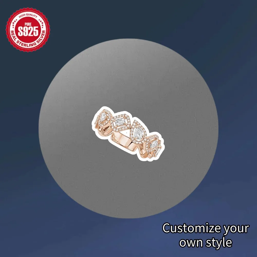 

Charming Elegant Rings S925 Sterling Silver Luxury Jewelry Valentine's Day Rings For Girlfriend