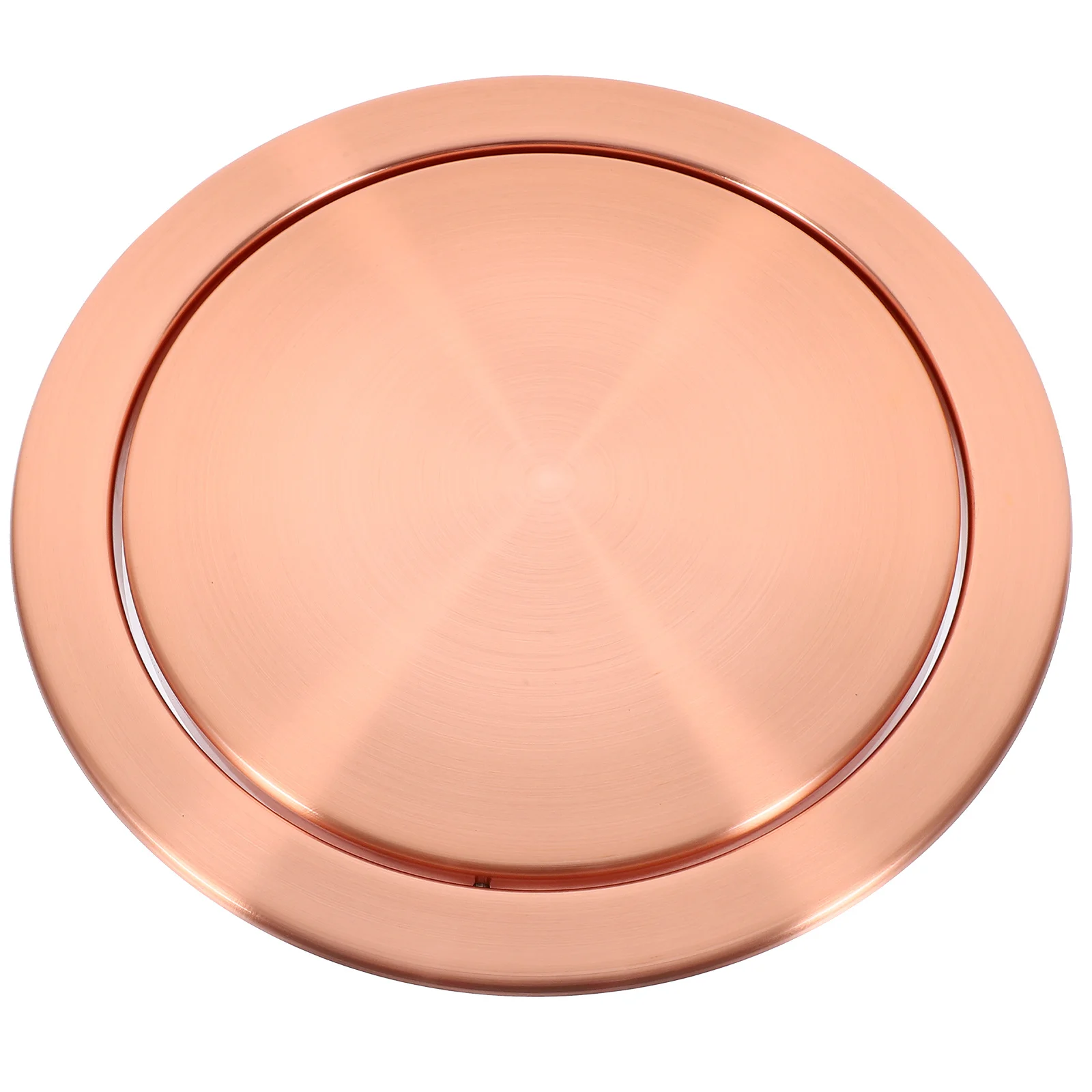 

Countertop Trash Lid Stainless Steel Recessed Garbage Bin Cover for Kitchen Bathroom Office Smooth Noise Free Flip