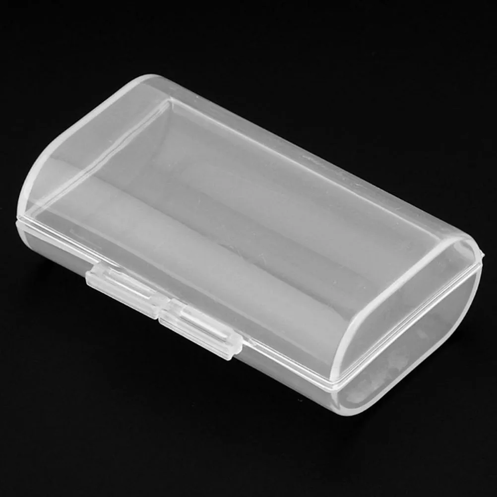 

Aa Case Holder Storage Box Portable Hard Plastic Protector For Traveling Lightweight Organizer Transparent