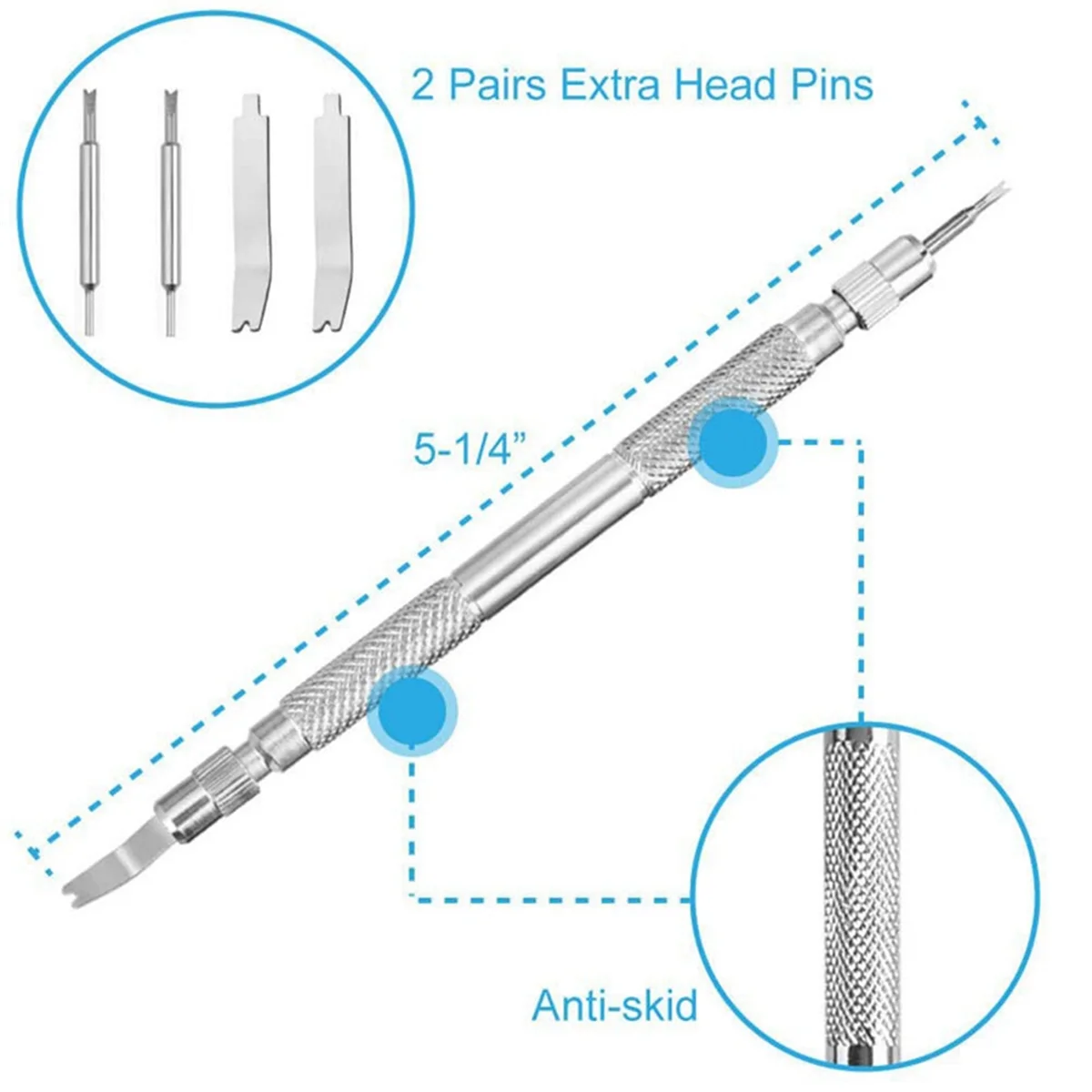 ELBA_Watch Maintenance Tool Set Strap Installation and Removal Tool Ear-Splitting Single-Headed Ear Fork Strap Removal