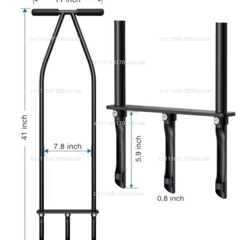 New Black Practical Lawn Scarifier, Earth Turner, Hole Piercer