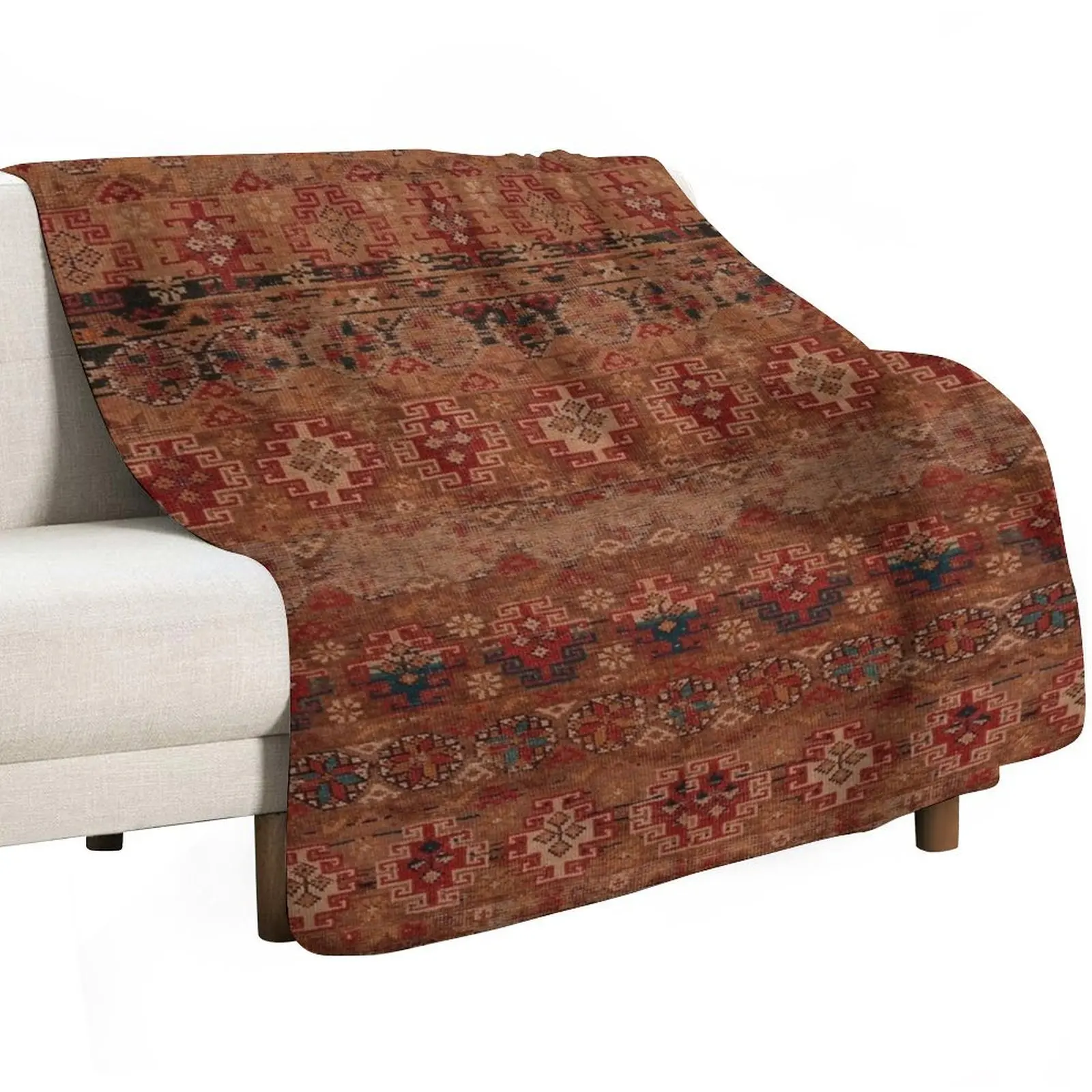 Moroccan Heritage Artwork Design Throw Blanket Soft Designers Soft Big Giant Sofa Hair Sofa Throw Blankets