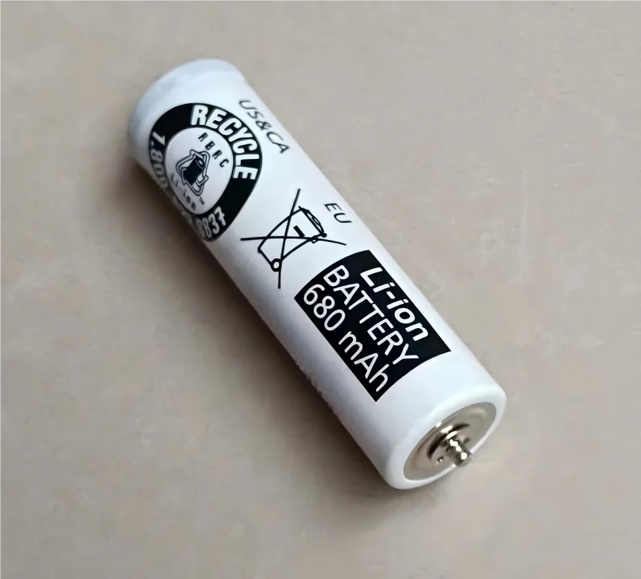 1pcs Genuine for Panasonic 14500 3.7V 680mAh Shaver Needle Rechargeable Lithium Battery