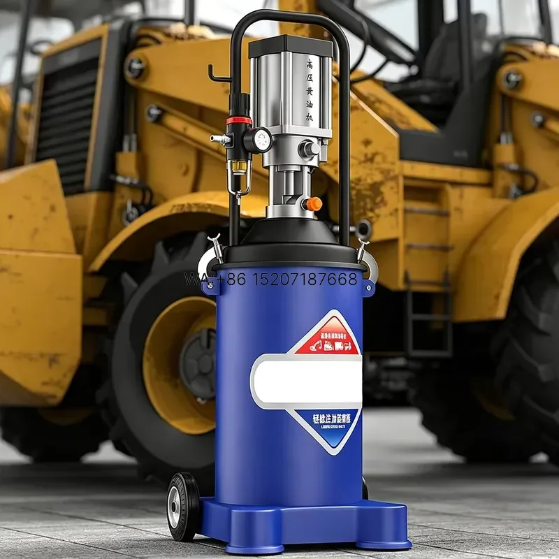 Wmwmnu High Pressure Pneumatic Grease Pump Automatic Lubricator 12L 20L 40L Air Operated Grease Filling for Excavator