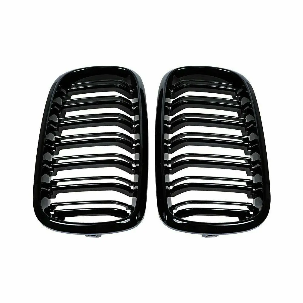 

OEM 51117294485 51117294486 ABS Gloss Black, Mesh Front Bumper Grille for BMW X5 F15 2014-2016