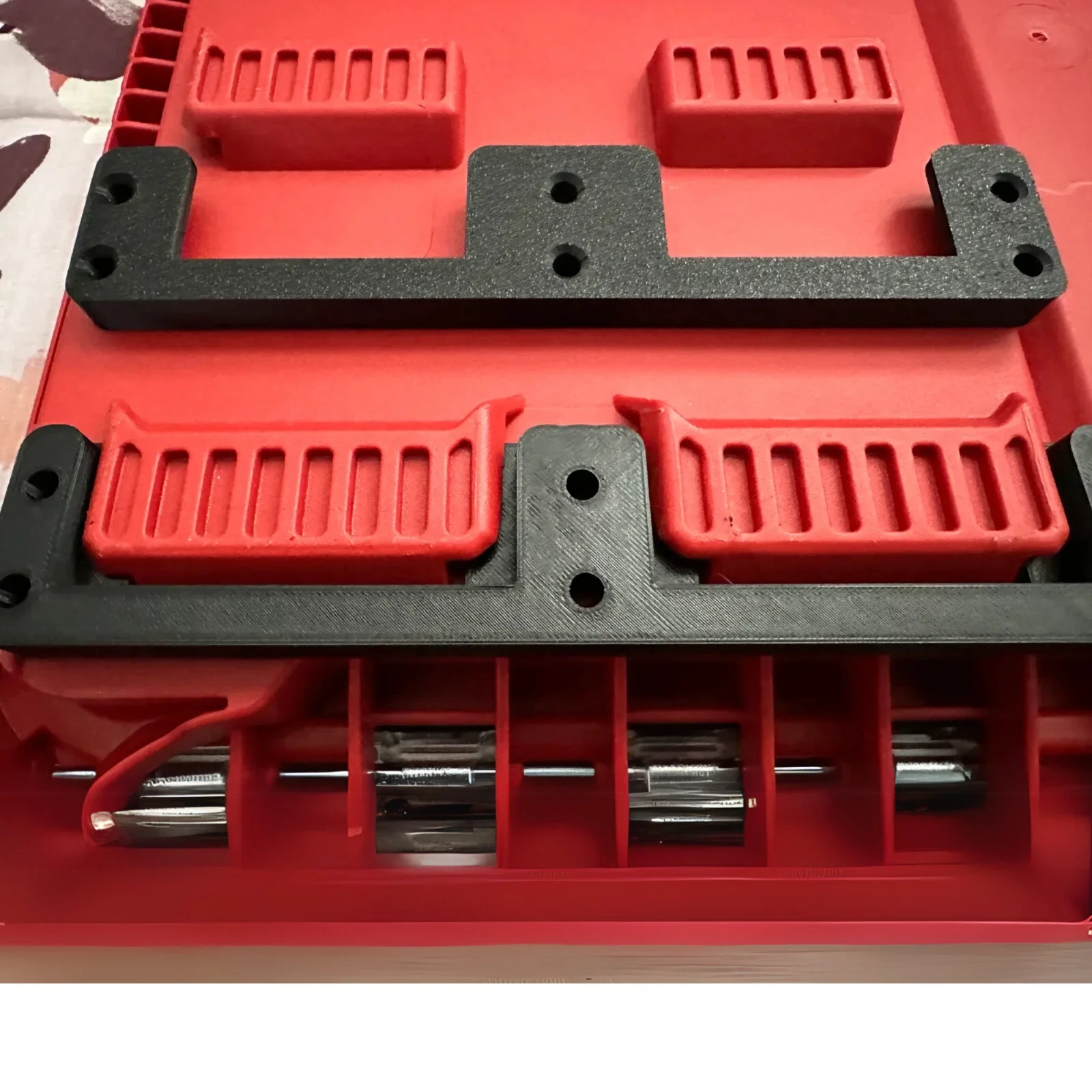 4pcs For Milwaukee PACKOUT Wall Mounts Black Organiser Compatible Cleats Brackets Tools