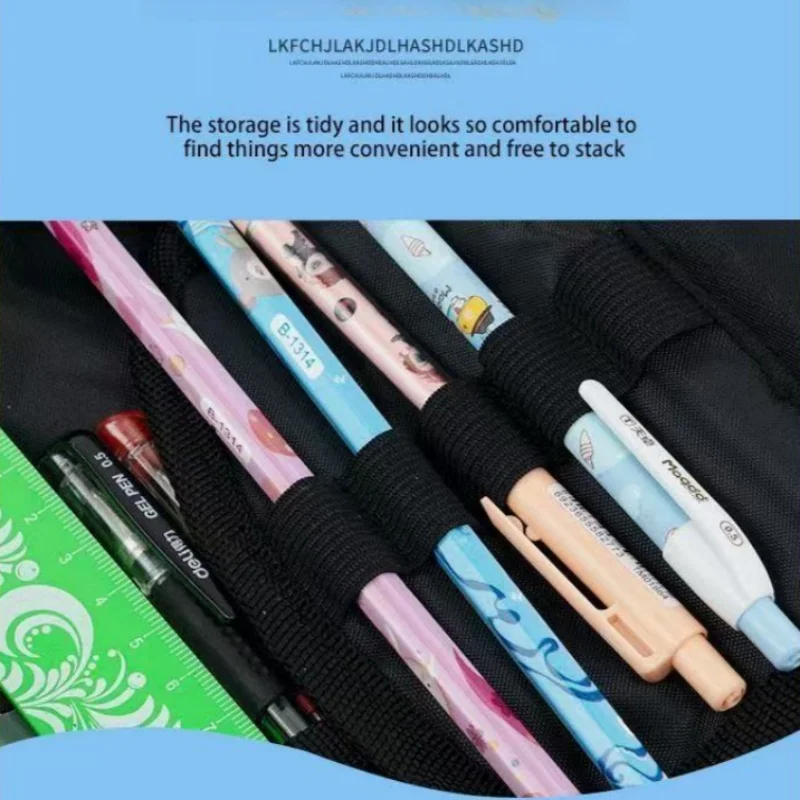 Eendelige etui 3D-geprinte briefpapier opbergtas Waterdichte penseelhouder met grote capaciteit Kerstcadeaus voor jongen/meisje