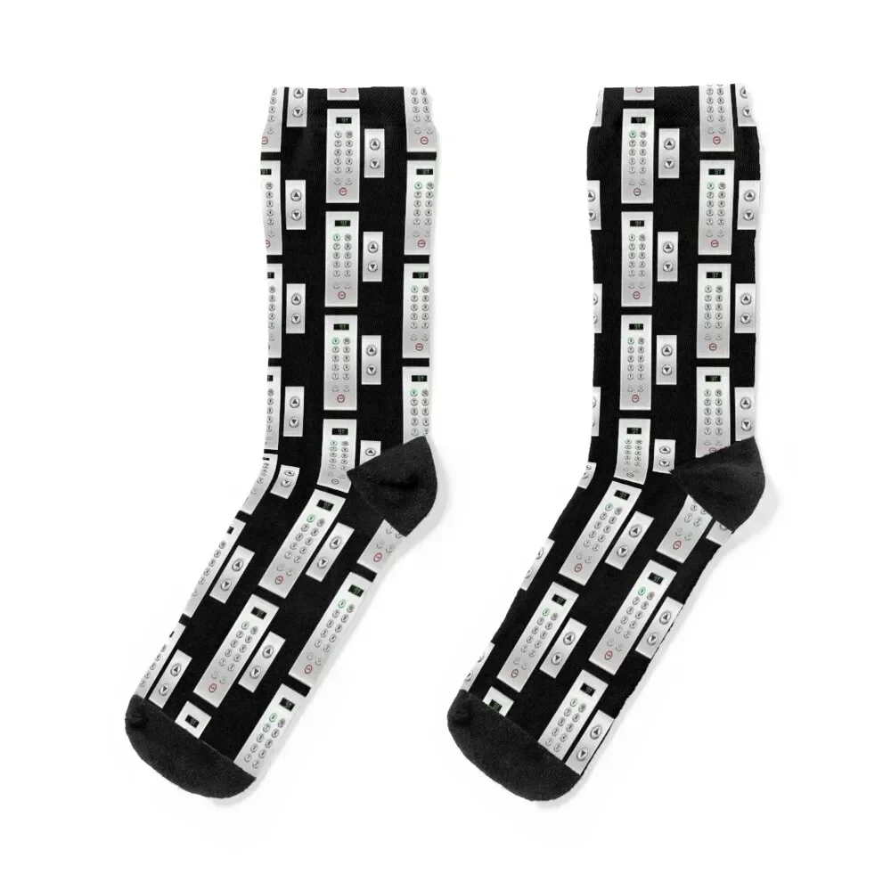 Elevator Elevator Buttons Elevator Socks happy Heating sock New year's Stockings compression Socks For Girls Men's