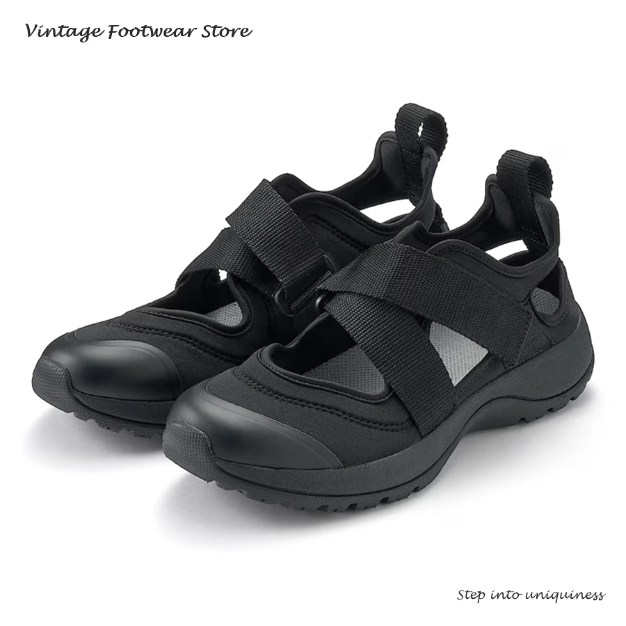 

Vintage Summer Women's Sports Shoes Solid Round Toe Flat with Casual Shoes Comforatable and Breathable Beach Walking Sneakers