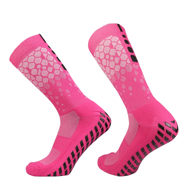 New Honeycomb Pattern Training Breathable Sweat-Wicking Soccer Socks Men Women Outdoor Sports Non slip Silicone Football Socks