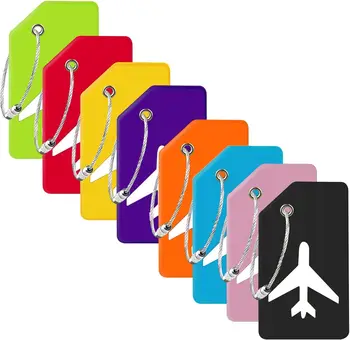 8-Piece Silicone Luggage Tags 1