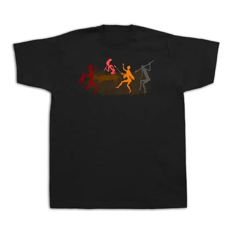 Cave drawing Aboriginal well worn Ancient t shirt old vintage art retro tee