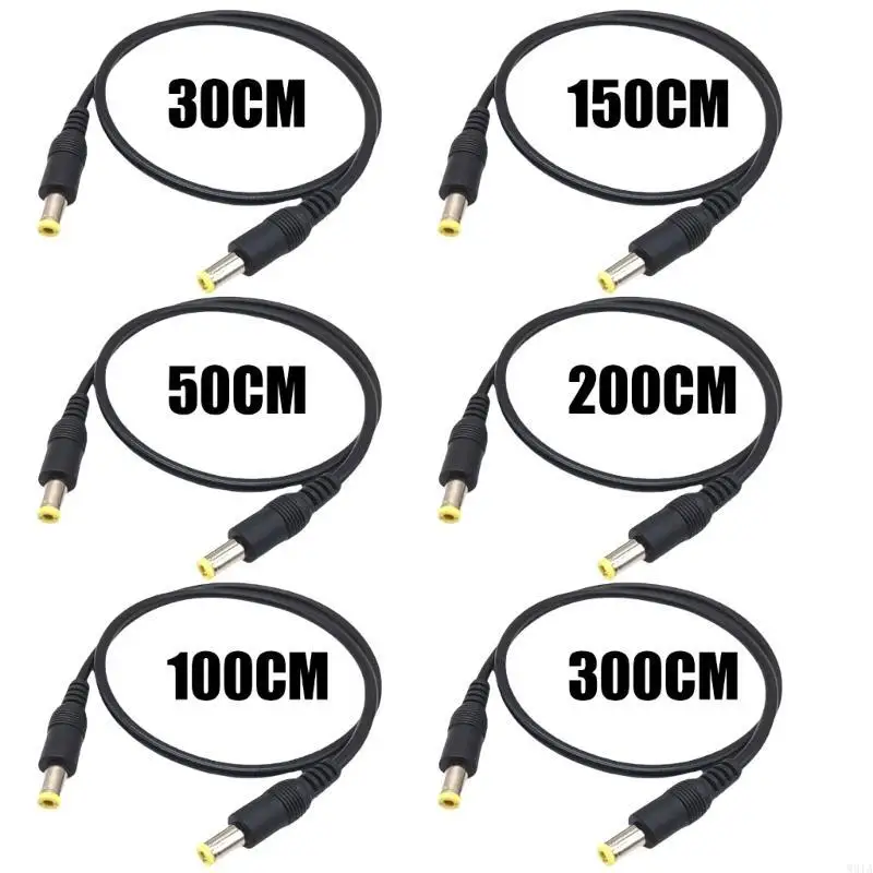 W91A от 18Awg от 5,5x2,5 мм до 5,5x2,5 мм кабель питания мужского шнура для мужского разъема для ноутбуков.