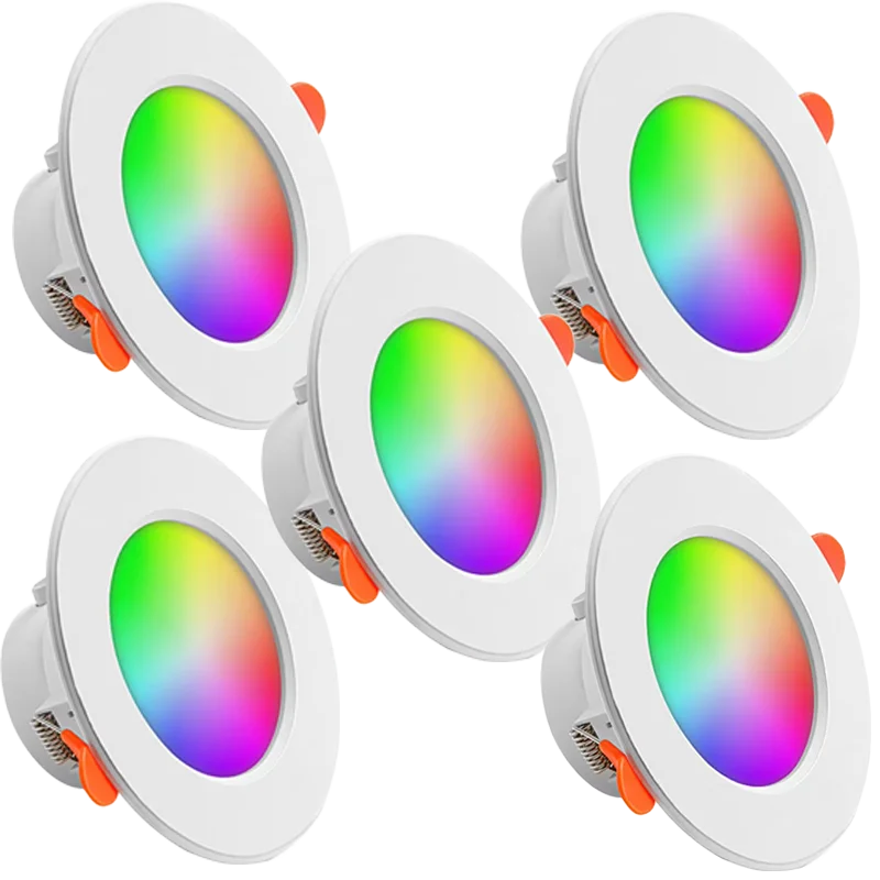 

Smart WiFi RGB Downlight White Color Ceiling Light, Voice Control Alexa 16 Million Colors, Dimmable LED Lamp for Bedroom Kitchen