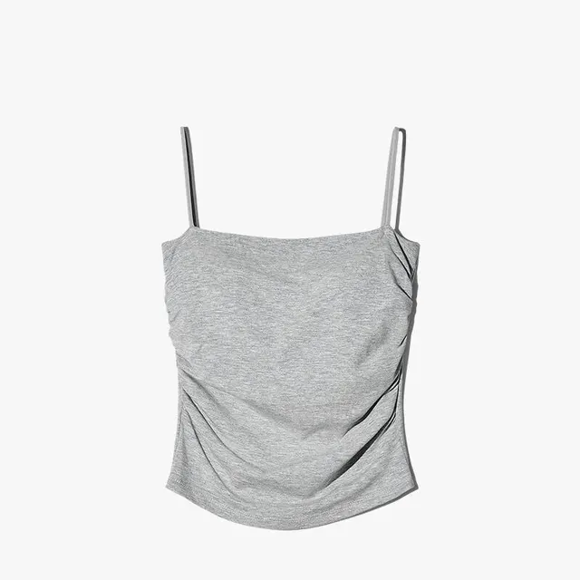 Nowy letni prosty bawełniany top bez rękawów dla kobiet i dziewcząt bez rękawów Topy z biustonoszem Paski Skinny Camisole Base Najlepszy top